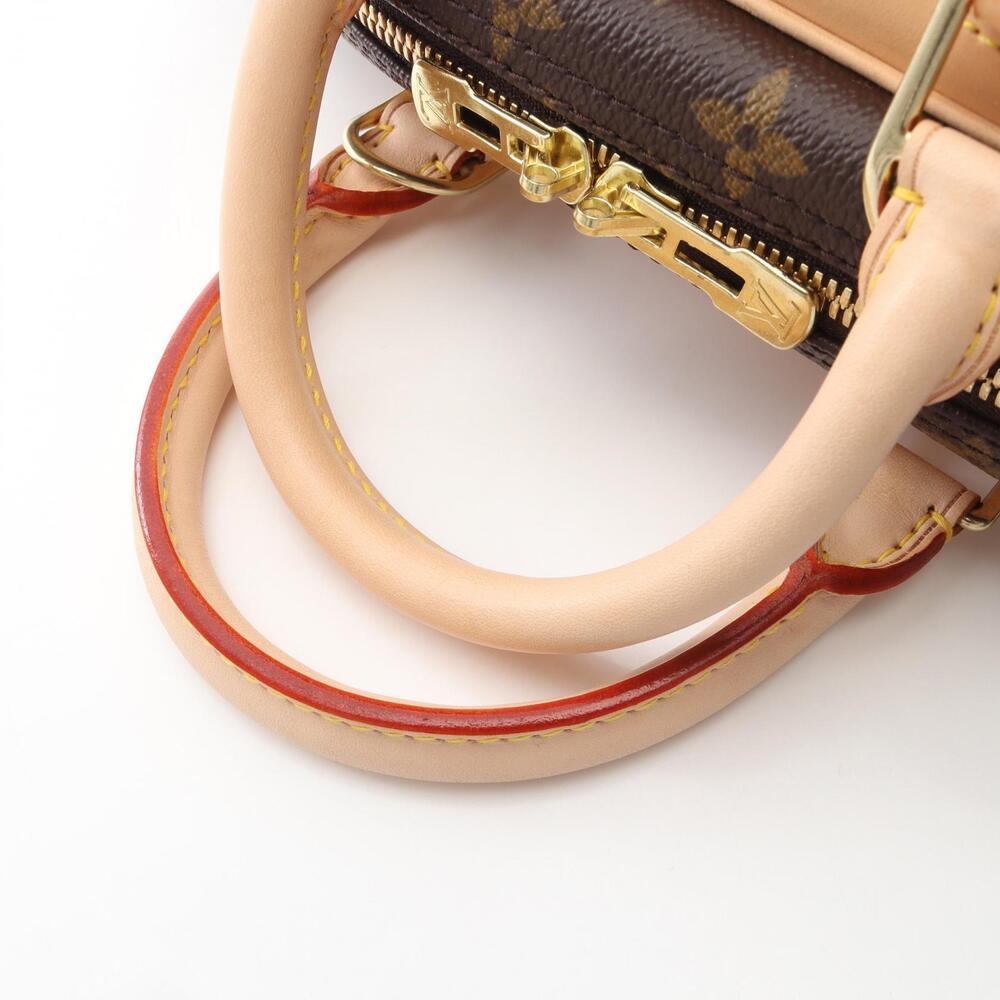 Louis Vuitton Monogram Brown Handbag Leather Canvas Trouville - Picture 7 of 8